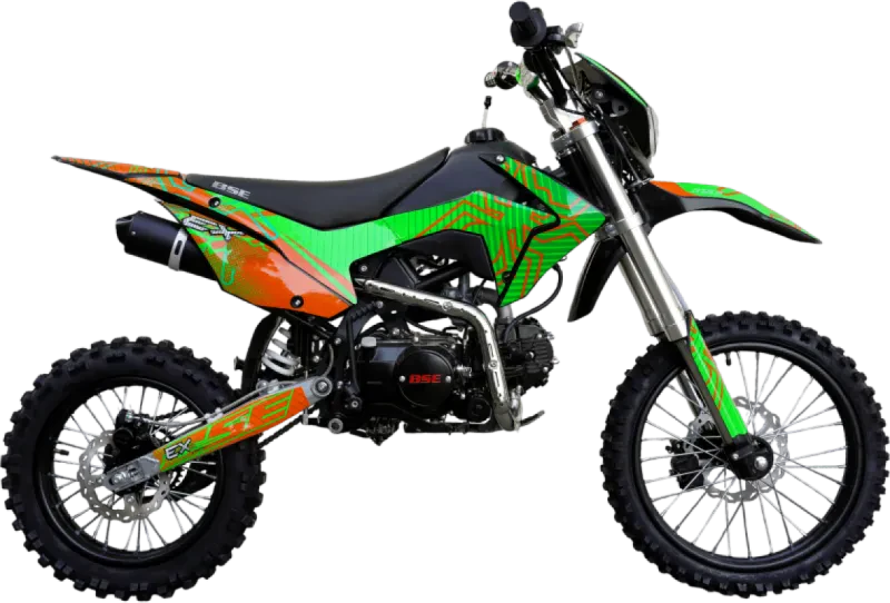 Питбайк Мотоцикл BSE EX 125 Green Orange Ant 17/14