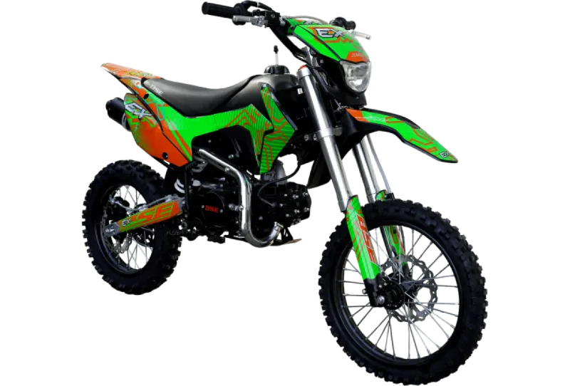 Питбайк Мотоцикл BSE EX 125 Green Orange Ant 17/14