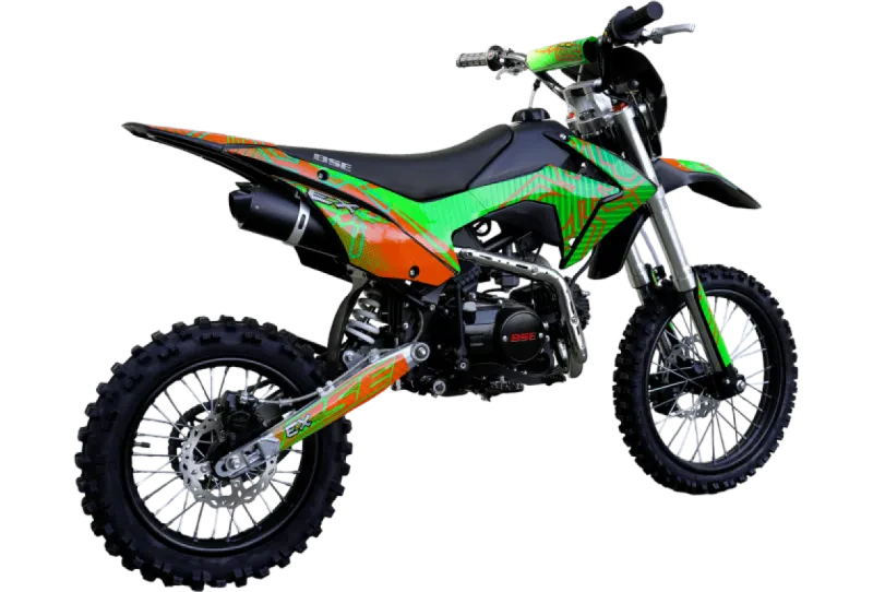 Питбайк Мотоцикл BSE EX 125 Green Orange Ant 17/14