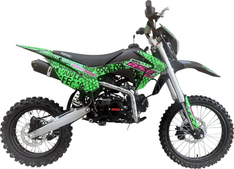 Питбайк Мотоцикл BSE EX 125 MAX13 Green Pink Neon 17/14