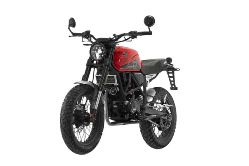 Мотоцикл дорожный ROCKOT SCRAMBLER (красный глянцевый)
