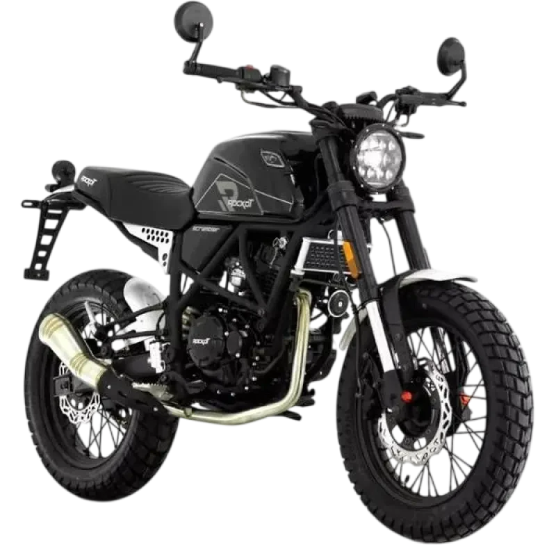 Мотоцикл дорожный ROCKOT SCRAMBLER (черный глянцевый)